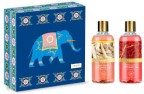 Vaadi Herbal Royal India Shower Gels Gift Box - Luxurious Saffron 300 ml & Divine Honey & Sandal 300 ml X 2